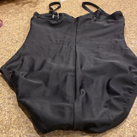 Speedo 1 Piece Black Women’s Swim Suit No Size Tag - Picture 10 of 15